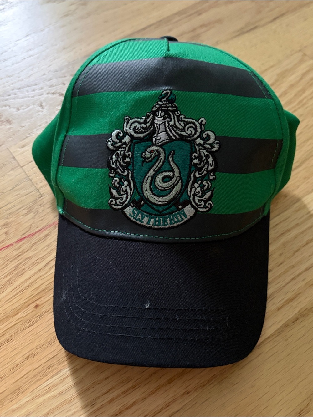 Green & Black Slytherin Crest Kids Baseball Cap